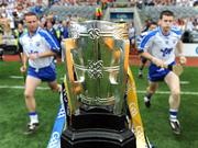 7 September 2008; Waterford players Dave Bennett, left, and Tom Feeney pass the Liam MacCarthy cup as they make their way onto the pitch. GAA Hurling All-Ireland Senior Championship Final, Kilkenny v Waterford, Croke Park, Dublin. Picture credit: Stephen McCarthy / SPORTSFILE
