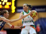 6 September 2008; Michelle Aspell, Ireland, in action against Kristrun Sigurjonsdottir, Iceland. Senior Women's Basketball European Championship - Division B - Group A - Ireland v Iceland, National Basketball Arena, Tallaght, Dublin. Picture credit: Stephen McCarthy / SPORTSFILE