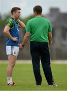 29 June 2015; Kerry's Marc Ó Sé, left, with manager Eamonn Fitzmaurice during squad training. Fitzgerald Stadium, Killarney, Co. Kerry. Picture credit: Brendan Moran / SPORTSFILE
