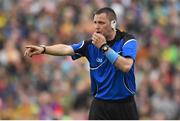 27 June 2015; Referee Rory Hickey. Ulster GAA Football Senior Championship, Semi-Final, Derry v Donegal. St Tiernach's Park, Clones, Co. Monaghan. Picture credit: Ramsey Cardy / SPORTSFILE