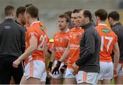 27 June 2015; Armagh captain Ciarán McKeever, who did not start the game due to injury, before the game. GAA Football All-Ireland Senior Championship, Round 1B, Armagh v Wicklow. Athletic Grounds, Armagh. Picture credit: Piaras Ó Mídheach / SPORTSFILE