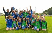 30 June 2015; Leinster Rugby's Ben Te'o and Isa Nacewa headed out to the Bank of Ireland Leinster Rugby Summer Camps in Wexford Wanderers RFC to meet up with some local young rugby talent. Pictured are Leinster's Ben Te'o and Isa Nacewa with kids from the Leinster Rugby Summer Camps 2015. Wexford Wanderers Rugby Club, Wexford. Picture credit: Matt Browne / SPORTSFILE