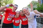 30 June 2015; Members of the H&A Marketing team, from left to right, Luke Wilson, Fiona Ryan, Darragh Molloy and Conor Culkin before the Grant Thornton Corporate 5k Team Challenge. Cork. Picture credit: Cody Glenn / SPORTSFILE