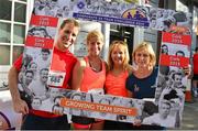 30 June 2015; Members of the Bank of Ireland Team, from left, David Merriman, Gillian Murphy, Ros Kelly and Carol McGrath before the Grant Thornton Corporate 5k Team Challenge. Cork. Picture credit: Cody Glenn / SPORTSFILE