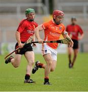 21 June 2015; Cahal Carvill, Armagh, in action against Down. Ulster GAA Hurling Senior Championship, Quarter-Final, Armagh v Down, Athletic Grounds, Armagh. Picture credit: Sam Barnes / SPORTSFILE