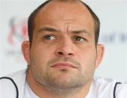 16 Septemeber 2008; Ulster captain Rory Best speaking to the media during an Ulster rugby press conference. Newforge Country Club, Belfast, Co Antrim. Picture credit: Oliver McVeigh / SPORTSFILE