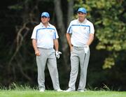 19 September 2008; Padraig Harrington and Graeme McDowell, Team Europe 2008, on the 6th tee box during the afternoon fourball. 37th Ryder Cup, Valhalla Golf Club, Louisville, Kentucky, USA. Picture credit: Matt Browne / SPORTSFILE