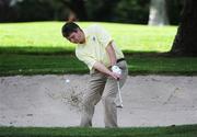 17 September 2008; Brian Hickey, Adare Manor Golf Club , plays from a bunker on the eighth hole during the Bulmers Junior Cup Semi-Finals. Bulmers Cups and Shields Finals 2008, Monkstown Golf Club, Parkgarriff, Monkstown, Co. Cork. Picture credit: Ray McManus / SPORTSFILE