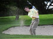 17 September 2008; David Carroll, Adare Manor Golf Club , plays from a bunker on the eight hole during the Bulmers Junior Cup Semi-Finals. Bulmers Cups and Shields Finals 2008, Monkstown Golf Club, Parkgarriff, Monkstown, Co. Cork. Picture credit: Ray McManus / SPORTSFILE