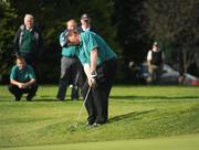 18 September 2008; Pat Howley chips in, from just off the green, for a birdie on the 19th and victory for Ballina Golf Club in the final of the Bulmers Junior Cup. Bulmers Cups and Shields Finals 2008, Monkstown Golf Club, Parkgarriff, Monkstown, Co. Cork. Picture credit: Ray McManus / SPORTSFILE