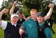 18 September 2008; Kevin McLoughlin, Tim Kelly, Pat Howley and Stephen Lydon celebrate victory for Ballina Golf Club in the final of the Bulmers Junior Cup. Bulmers Cups and Shields Finals 2008, Monkstown Golf Club, Parkgarriff, Monkstown, Co. Cork. Picture credit: Ray McManus / SPORTSFILE
