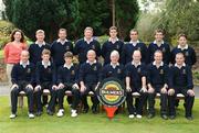 19 September 2008; Co. Cavan Golf Club who were defeated by Clontarf in the Semi-Finals of the Bulmers Jimmy Bruen Shield, back row left to right, Orlaith Fortune, Marketing Manager Bulmers, Patrick O’Reilly, Philip McMahon, Timmy Fitzpatrick, Edward O’Hanlon, Ed Kellett, Ruairi Dunne and Dessie Gardiner.  Front row left to right, Sean O’Donnell, Conor O’Reilly, Patrick Flynn, Padraig McEntee, Club Captain, Donal Crotty, Team captain, John Crotty, Liam Henry and Mattie Reilly. Bulmers Jimmy Bruen Shield Semi-Final. Bulmers Cups and Shields Finals 2008, Monkstown Golf Club, Parkgarriff, Monkstown, Co. Cork. Picture credit: Ray McManus / SPORTSFILE