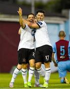 3 July 2015; Darren Meenan, Dundalk, celebrates after scoring his side's first goal with team-mate Richie Towell, right. SSE Airtricity League Premier Division, Drogheda United v Dundalk, United Park, Drogheda, Co. Louth. Photo by Sportsfile