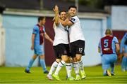 3 July 2015; Darren Meenan, Dundalk, celebrates after scoring his side's first goal with team-mate Richie Towell, right. SSE Airtricity League Premier Division, Drogheda United v Dundalk, United Park, Drogheda, Co. Louth. Photo by Sportsfile