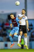 3 July 2015; Andy Boyle, Dundalk, in action against Lee Duffy, Drogheda United. SSE Airtricity League Premier Division, Drogheda United v Dundalk, United Park, Drogheda, Co. Louth. Photo by Sportsfile