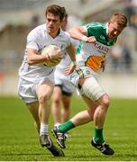 4 July 2015; Niall Kelly, Kildare, in action against Brian Darby, Offaly. GAA Football All-Ireland Senior Championship, Round 2A, Offaly v Kildare. O'Connor Park, Tullamore, Co. Offaly. Picture credit: Piaras Ó Mídheach / SPORTSFILE