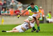 4 July 2015; Niall Kelly, Kildare, in action against Paul McConway, Offaly. GAA Football All-Ireland Senior Championship, Round 2A, Offaly v Kildare. O'Connor Park, Tullamore, Co. Offaly. Picture credit: Cody Glenn / SPORTSFILE
