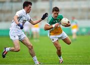 4 July 2015; William Mulhall, Offaly, in action against Mick O'Grady, Kildare. GAA Football All-Ireland Senior Championship, Round 2A, Offaly v Kildare. O'Connor Park, Tullamore, Co. Offaly. Picture credit: Cody Glenn / SPORTSFILE