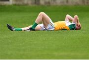 4 July 2015; Niall Darby, Offaly, reacts at the final whistle. GAA Football All-Ireland Senior Championship, Round 2A, Offaly v Kildare. O'Connor Park, Tullamore, Co. Offaly. Picture credit: Cody Glenn / SPORTSFILE