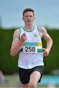 4 July 2015; Cian Kelly, St. Abbans A.C., Co. Laois, competing in the Boys U16 800m during the GloHealth Juvenile Track and Field Championships. Harriers Stadium, Tullamore, Co. Offaly. Picture credit: Sam Barnes / SPORTSFILE