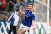 4 July 2015; Dessie Reynolds, Longford, celebrates after scoring his side's first goal. GAA Football All-Ireland Senior Championship, Round 2A, Clare v Longford. Cusack Park, Ennis, Co. Clare. Picture credit: Stephen McCarthy / SPORTSFILE