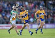 4 July 2015; Colin Ryan, Clare, in action against Emmet Nolan, Offaly. GAA Hurling All-Ireland Senior Championship, Round 1, Clare v Offaly. Cusack Park, Ennis, Co. Clare. Picture credit: Stephen McCarthy / SPORTSFILE