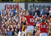 4 July 2015; Conor Lehane, Cork, in action against Diarmuid O'Keeffe, Wexford. GAA Hurling All-Ireland Senior Championship, Round 1, Wexford v Cork. Innovate Wexford Park, Wexford. Picture credit: Matt Browne / SPORTSFILE