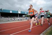 4 July 2015; Allanah Deering, Neagh Olympic A.C., Co. Tipperary competing in the Girls U16 800m during the GloHealth Juvenile Track and Field Championships. Harriers Stadium, Tullamore, Co. Offaly. Picture credit: Sam Barnes / SPORTSFILE