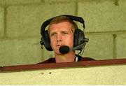 4 July 2015; Henry Shefflin commentates on the game for RTE. GAA Hurling All-Ireland Senior Championship, Round 1, Wexford v Cork. Innovate Wexford Park, Wexford. Picture credit: Matt Browne / SPORTSFILE