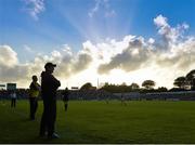 4 July 2015; The sun goes down behind Wexford manager Liam Dunne. GAA Hurling All-Ireland Senior Championship, Round 1, Wexford v Cork. Innovate Wexford Park, Wexford. Picture credit: Matt Browne / SPORTSFILE