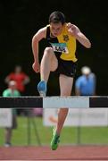 4 July 2015; Bill Cody, Kilkenny City Harriers, Co. Kilkenny, competing in the Boys U17 2000m Steeplechase during the GloHealth Juvenile Track and Field Championships. Harriers Stadium, Tullamore, Co. Offaly. Picture credit: Sam Barnes / SPORTSFILE