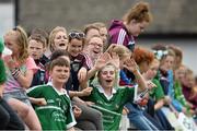 4 July 2015;  Limerick supporters during the game. All Ireland Ladies Football U14 'C' Championship, Derry v Limerick. Ballymahon, Co. Longford. Picture credit: David Maher / SPORTSFILE