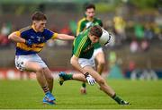 5 July 2015; Conor Geaney, Kerry, in action against Tommy Lowry, Tipperary. Electric Ireland Munster GAA Football Minor Championship Final, Kerry v Tipperary. Fitzgerald Stadium, Killarney, Co. Kerry.  Picture credit: Brendan Moran / SPORTSFILE