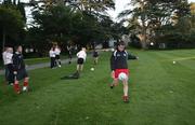 20 September 2008; Stephen O'Neill practices his kicking in the grounds of the Carton House hotel in advance of the GAA Football All-Ireland Championship Final. Carton House Hotel, Maynooth, Co. Kildare. Picture credit: Oliver McVeigh / SPORTSFILE