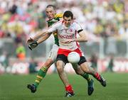21 September 2008; Justin McMahon, Tyrone, in action against Kieran Donaghy, Kerry. GAA Football All-Ireland Senior Championship Final, Kerry v Tyrone, Croke Park, Dublin. Picture credit: Oliver McVeigh / SPORTSFILE