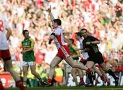 21 September 2008; Enda McGinley, Tyrone, celebrates after scoring an injury time point. GAA Football All-Ireland Senior Championship Final, Kerry v Tyrone, Croke Park, Dublin. Picture credit: Oliver McVeigh / SPORTSFILE