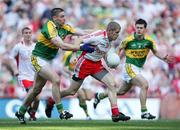 21 September 2008; Kevin Hughes, Tyrone, in action against Darragh O'Se, Kerry. GAA Football All-Ireland Senior Championship Final, Kerry v Tyrone, Croke Park, Dublin. Picture credit: Oliver McVeigh / SPORTSFILE