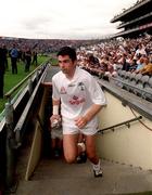 12 August 2000; Martin Lynch of Kildare makes his way onto the pitch prior to the Bank of Ireland Leinster Senior Football Championship Final replay match between Dublin and Kildare at Croke Park in Dublin. Photo by Damien Eagers/Sportsfile