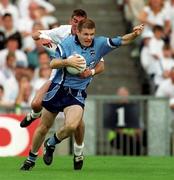 12 August 2000; Dessie Farrell of Dublin in action against Anthony Rainbow of Kildare during the Bank of Ireland Leinster Senior Football Championship Final replay match between Dublin and Kildare at Croke Park in Dublin. Photo by Brendan Moran/Sportsfile