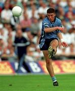 12 August 2000; Colin Moran of Dublin during the Bank of Ireland Leinster Senior Football Championship Final replay match between Dublin and Kildare at Croke Park in Dublin. Photo by Brendan Moran/Sportsfile
