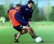2 April 2000; Brendan McGill, left, and Andy Reid during Republic of Ireland U18 Squad Training at the AUL Sports Complex in Dublin. Photo by David Maher/Sportsfile