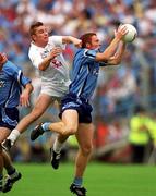 12 August 2000; Peadar Andrews of Dublin in action against Kildare during the Bank of Ireland Leinster Senior Football Championship Final replay match between Dublin and Kildare at Croke Park in Dublin. Photo by Damien Eagers/Sportsfile