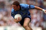12 August 2000; Coman Goggins of Dublin during the Bank of Ireland Leinster Senior Football Championship Final replay match between Dublin and Kildare at Croke Park in Dublin. Photo by Damien Eagers/Sportsfile