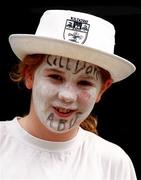 12 August 2000; A Kildare supporter prior to the Bank of Ireland Leinster Senior Football Championship Final replay match between Dublin and Kildare at Croke Park in Dublin. Photo by Damien Eagers/Sportsfile