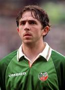 29 May 1996; Gareth Farrelly of Republic of Ireland prior to the International Friendly match between Republic of Ireland and Portugal at Lansdowne in Dublin. Photo by Brendan Moran/Sportsfile