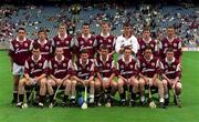 13 August 2000; The Galway team prior to the All-Ireland Minor Hurling Championship Semi-Final match between Galway and Offaly at Croke Park in Dublin. Photo by Ray McManus/Sportsfile