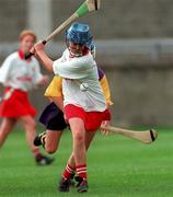 12 August 2000; Vivienne Harris of Cork during the All-Ireland Senior Camogie Championship Semi-Final match between Cork and Wexford at Parnell Park in Dublin. Photo by David Maher/Sportsfile