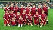 12 August 2000; The Galway team prior to the All-Ireland Senior Camogie Championship Semi-Final match between Tipperary and Galway at Parnell Park in Dublin. Photo by David Maher/Sportsfile