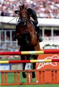 11 August 2000; Dermott Lennon on Liscalgot during the Nations Cup at the Kerrygold Horse Show at the RDS Arena in Dublin. Photo by Matt Browne/Sportsfile
