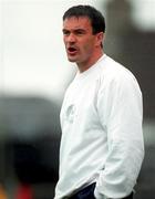 13 August 2000; Cork City manager Derek Mountfield during the eircom League Premier Division match between Cork City and St Patrick's Athletic at Turners Cross in Cork. Photo by Brendan Moran/Sportsfile